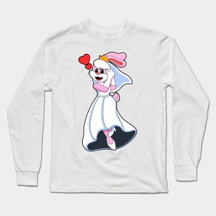 Bunny with Wedding dress & Crown Long Sleeve T-Shirt